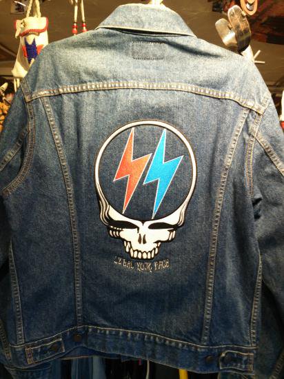Remake Used Denim Jacket SYF Embroidery Levis