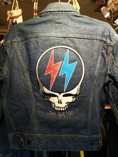 Remake Used Denim Jacket SYF Embroidery Lee