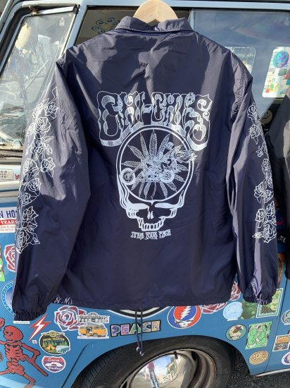 Hippie Biker in Shakedown Street Coach Jacket