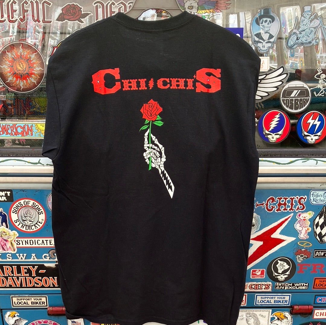 Skeleton Rose Black T-Shirt
