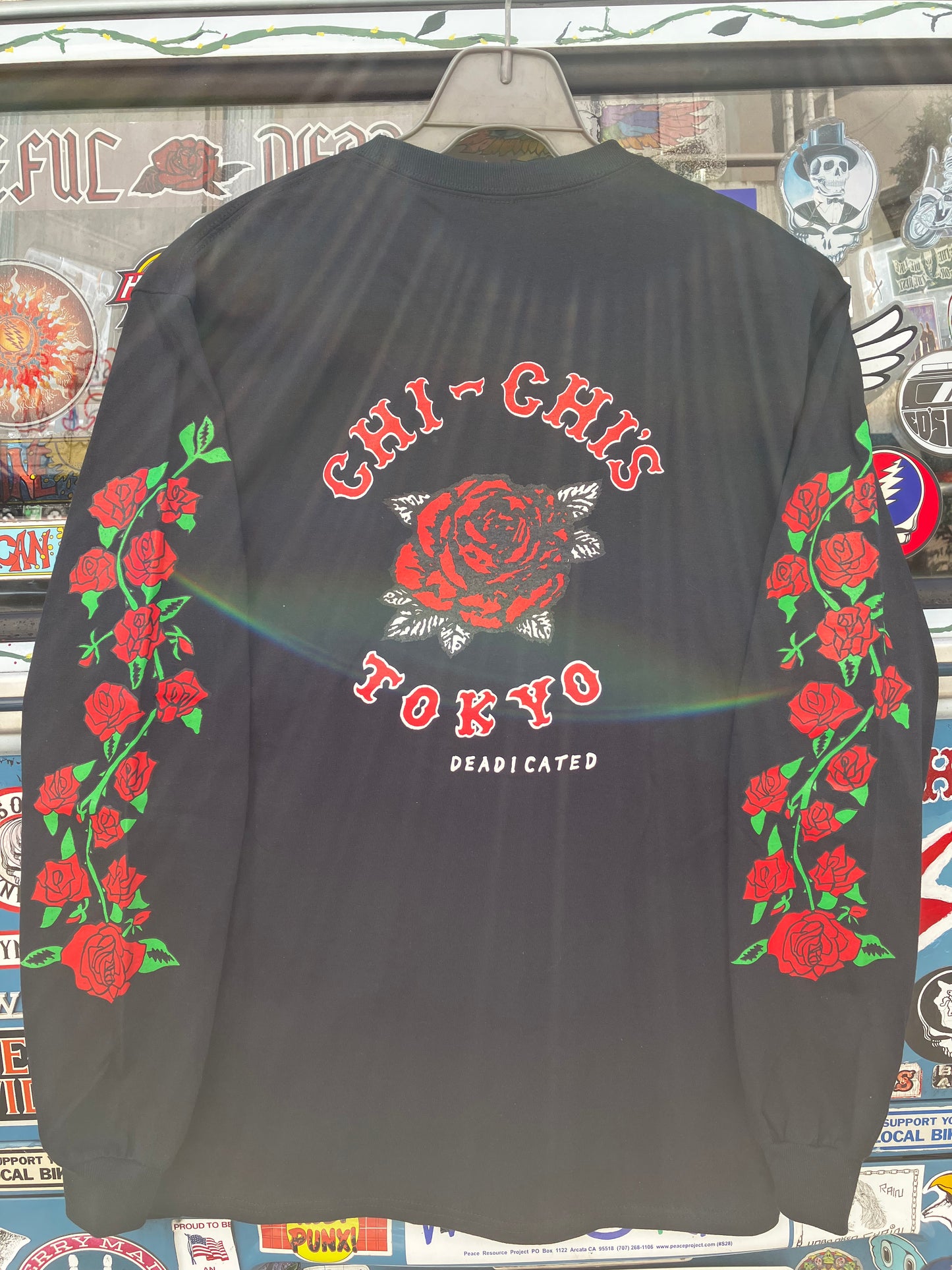 CHI-CHI'S ROSE Black Long Sleeve T-Shirt