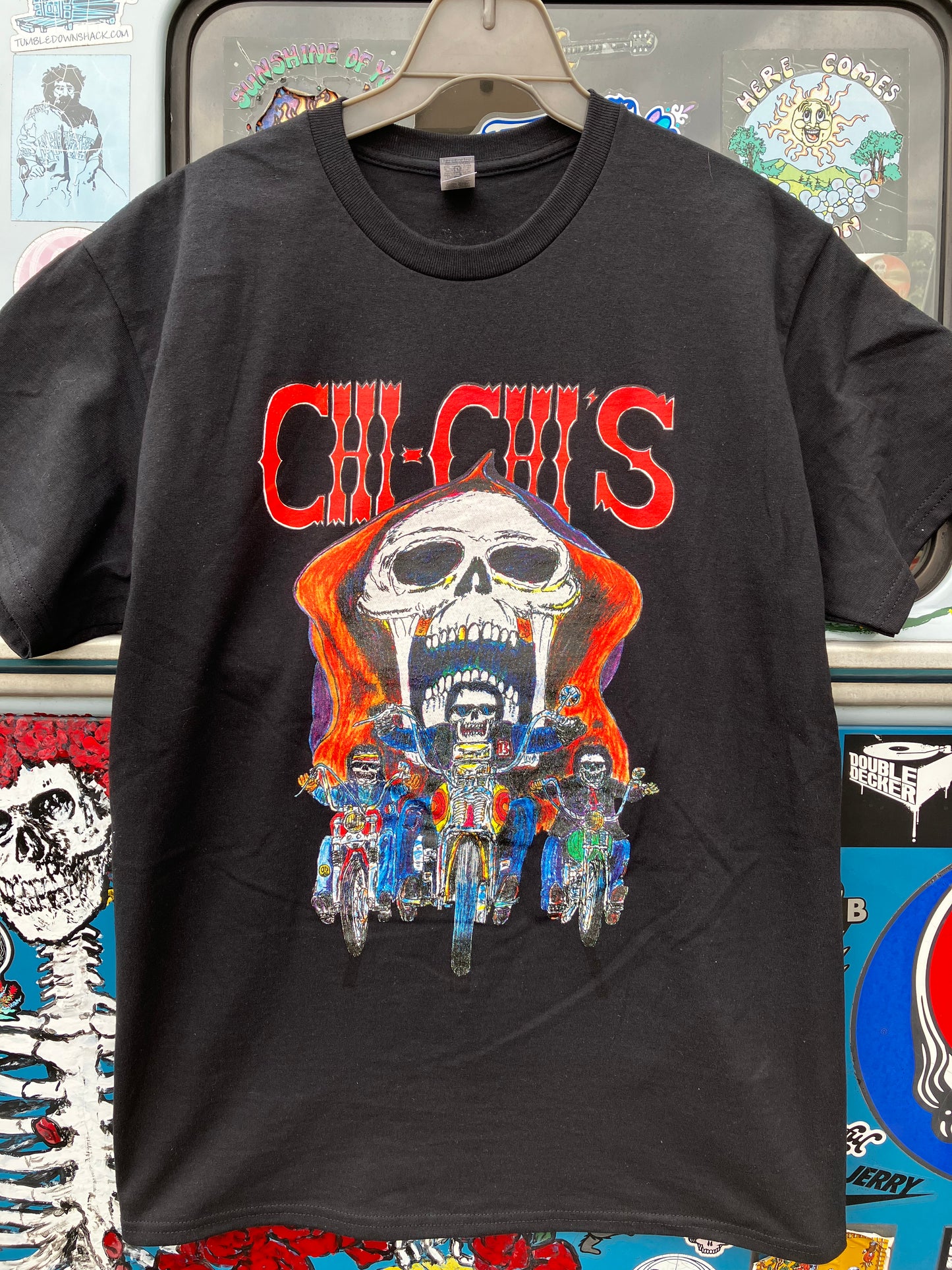 Hippie Biker T-Shirt(Black)