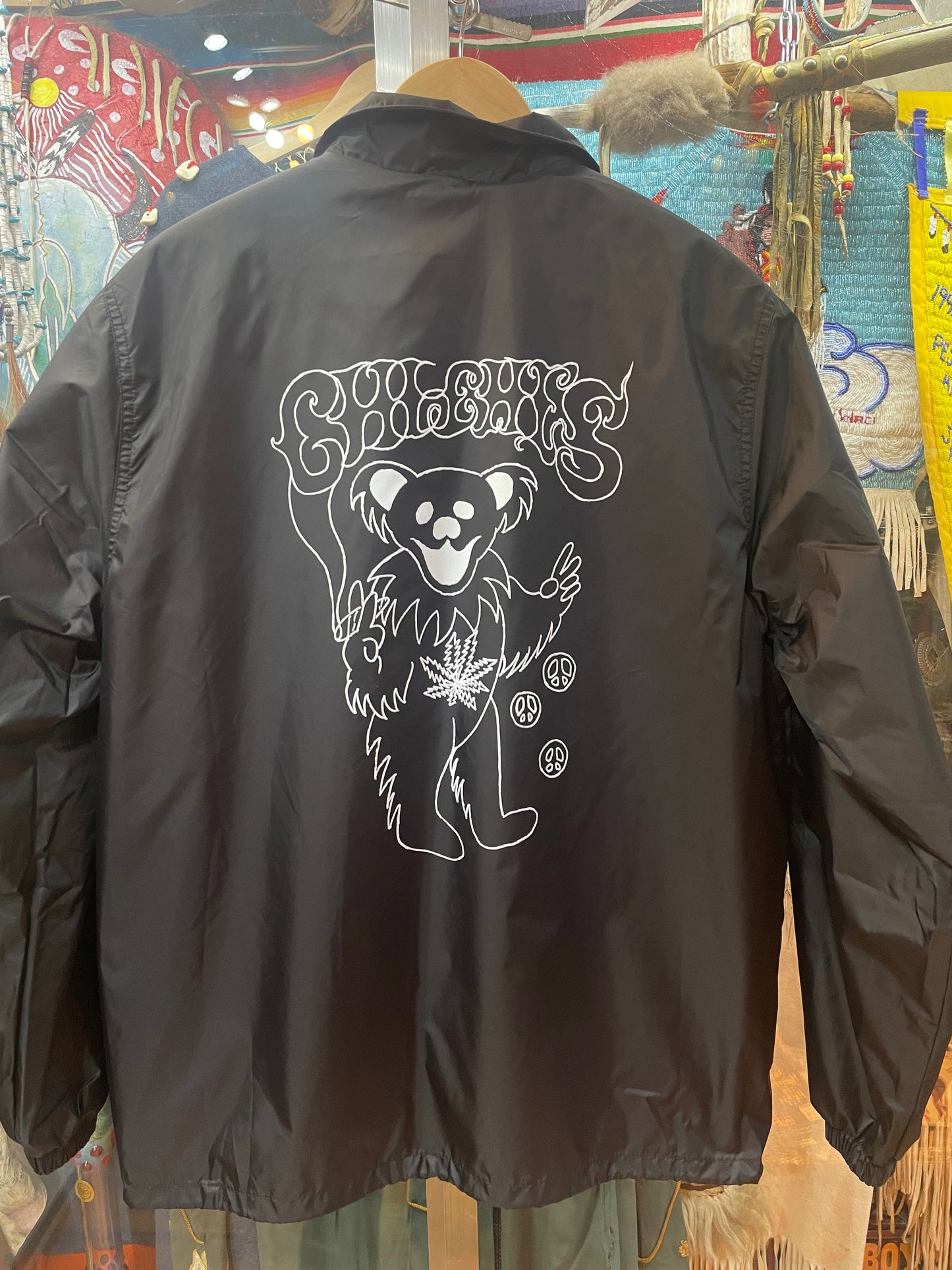 Coach Jacket Smoking Bear Black