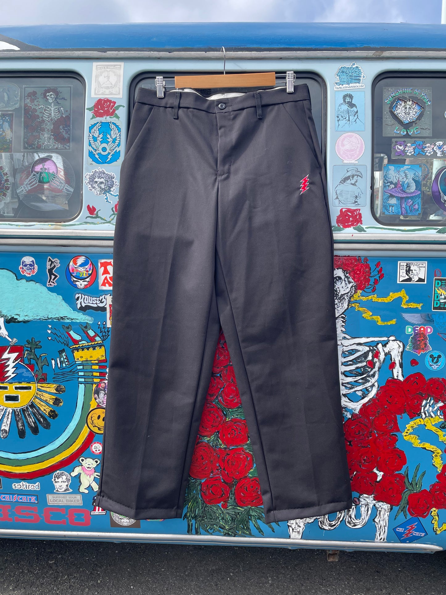 CHI-CHIS Original Embroidery Work Pants(CHI-CHIS Logo)Gray
