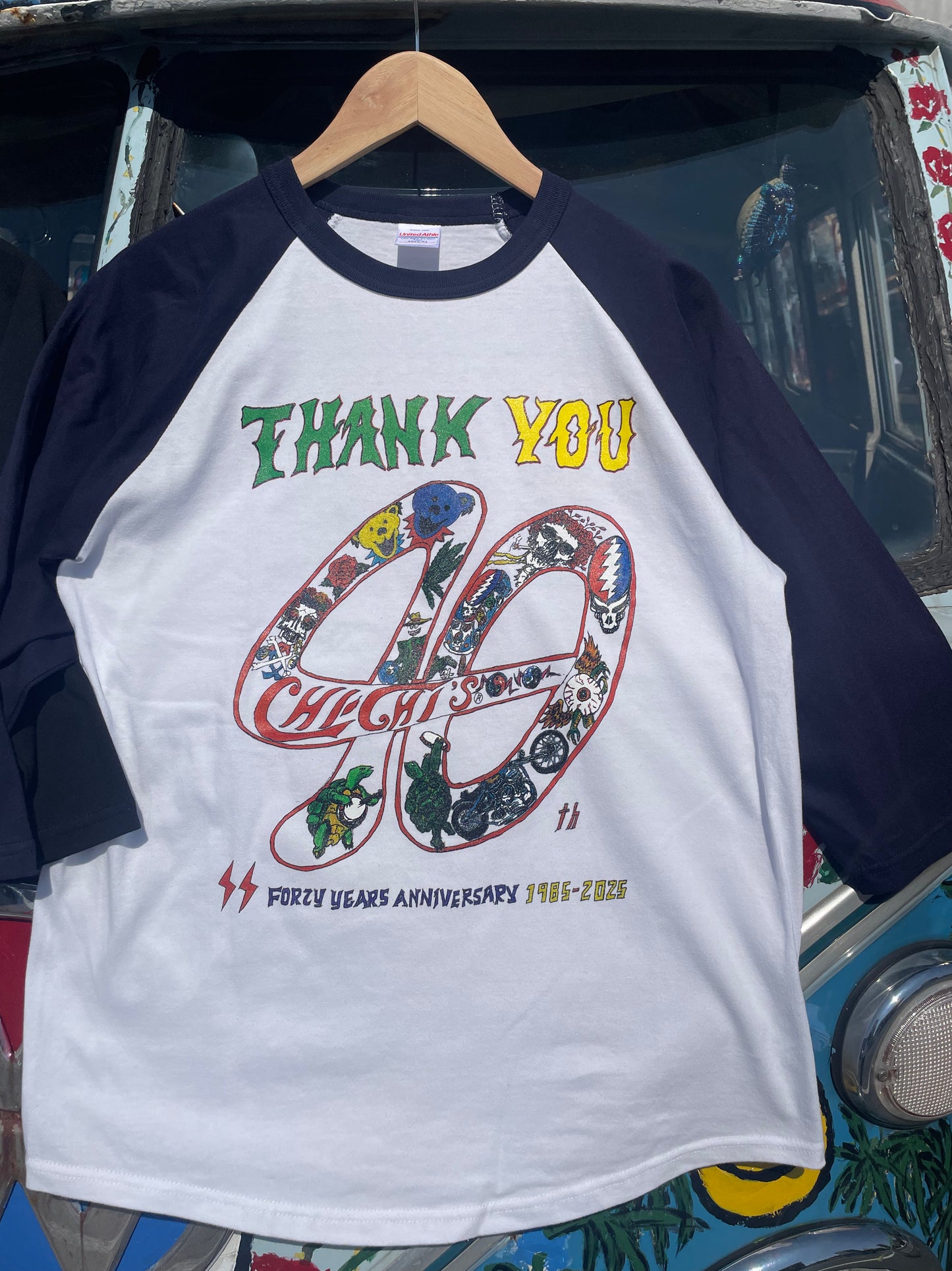 Thank you 40years Baseball Shirt(Navy)