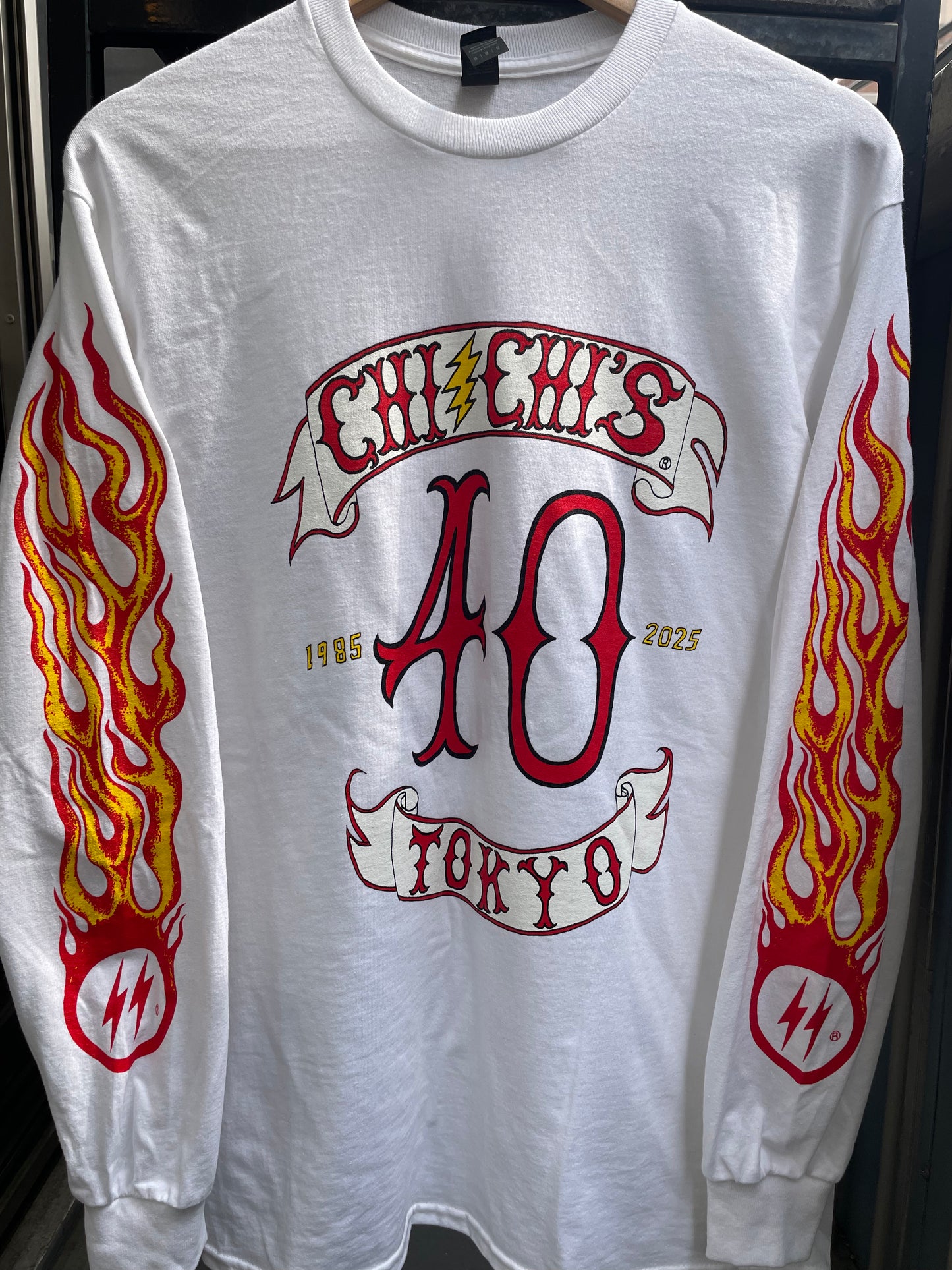 40th Anniversary Long Sleeve T-shirt(White)
