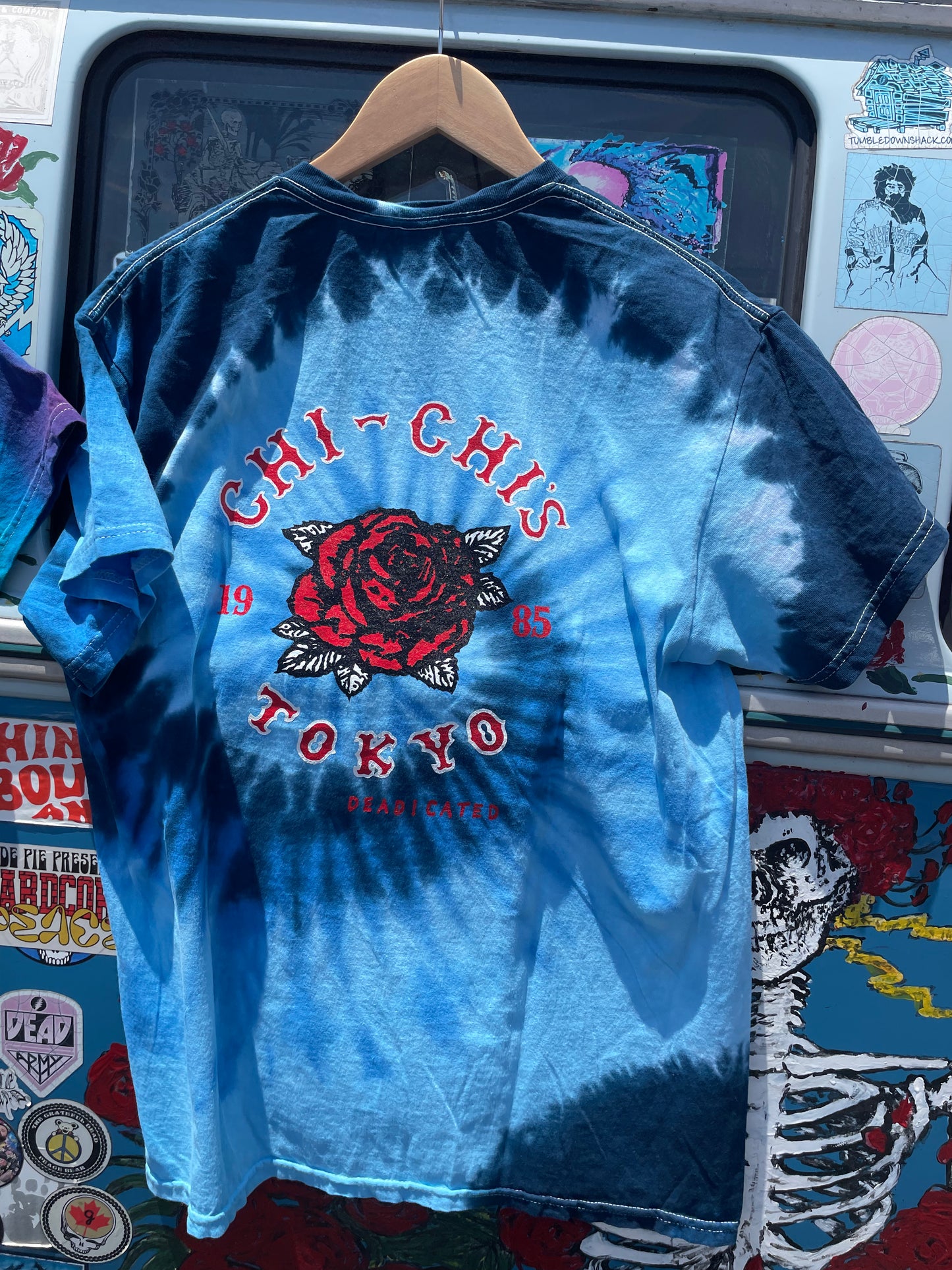 Cycle Samurai Tie Dye T-Shirt Blue