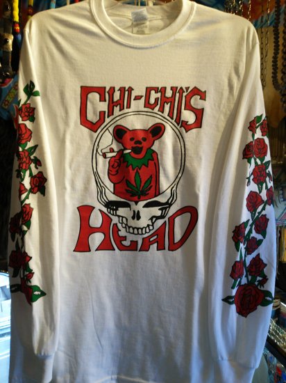 CHI-CHIS HEAD White Long Sleeve T-Shirt