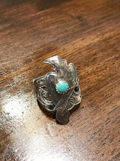 Raven Ring with turquoise