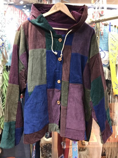 Hemp Cotton Corduroy Patchwork Jacket (M #2)