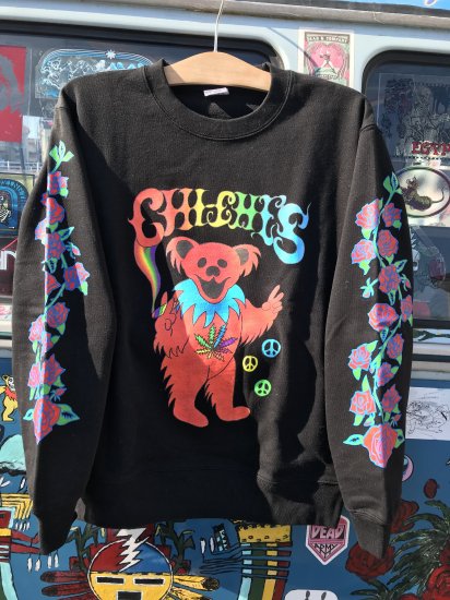 Smoking Bear Black Sweat Shirt