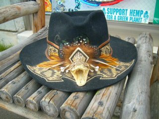 Charlie1Horse Rattolsnake Decoration Hat