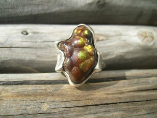 Fire agate Ring