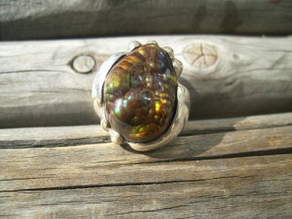 Fire agate Ring
