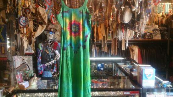 Tie-Dye Long Ribbon Strap Dress