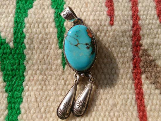 CA Sleeping Beauty Turquoise Pendant Top