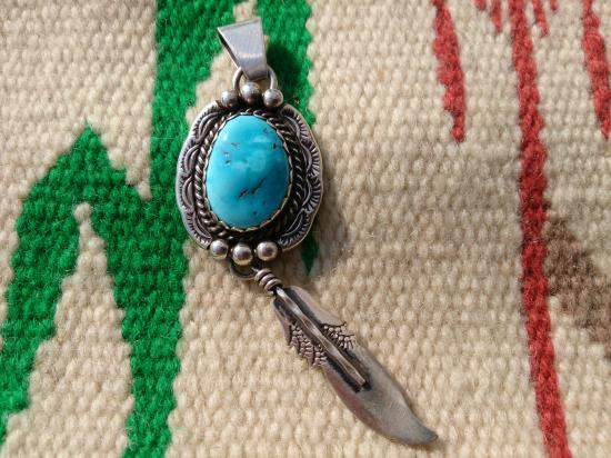 JJJ Sleeping Beauty Turquoise Pendant Top