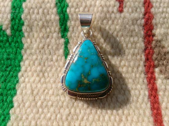 RCC Pilot Mt. Turquoise Pendant Top