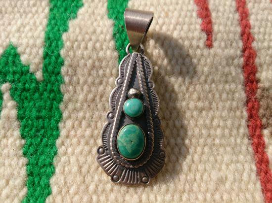 A.BAHE Pilot Mt. Turquoise Pendant Top