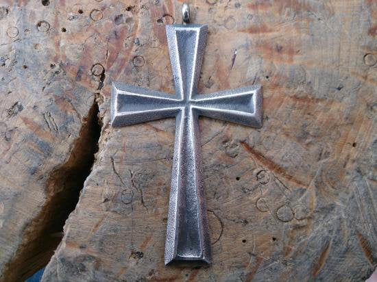 Eugene Mitchell Tufa cast Cross Pendant Top