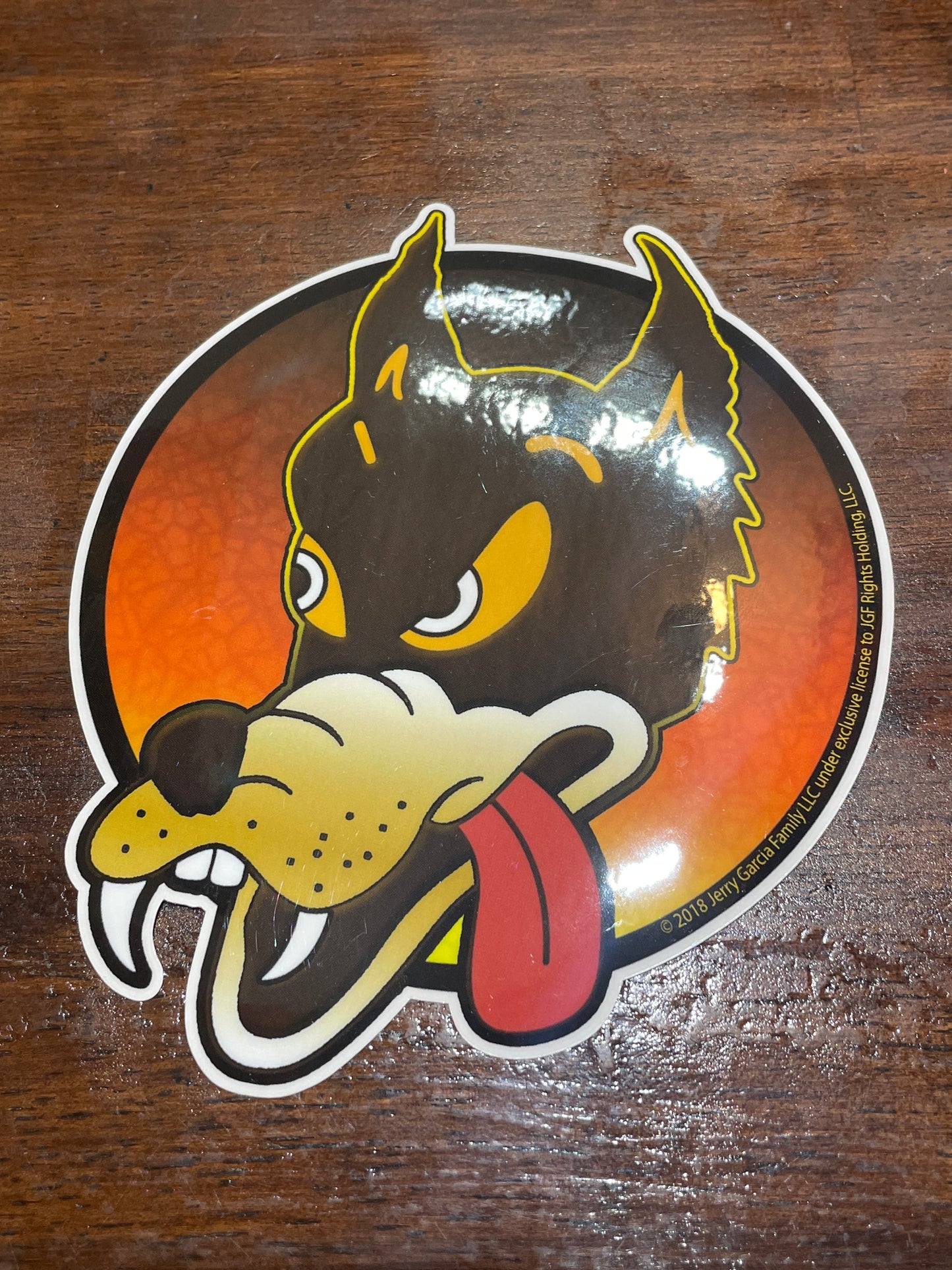 Grateful Dead Jerry Garcia Wolf Sticker
