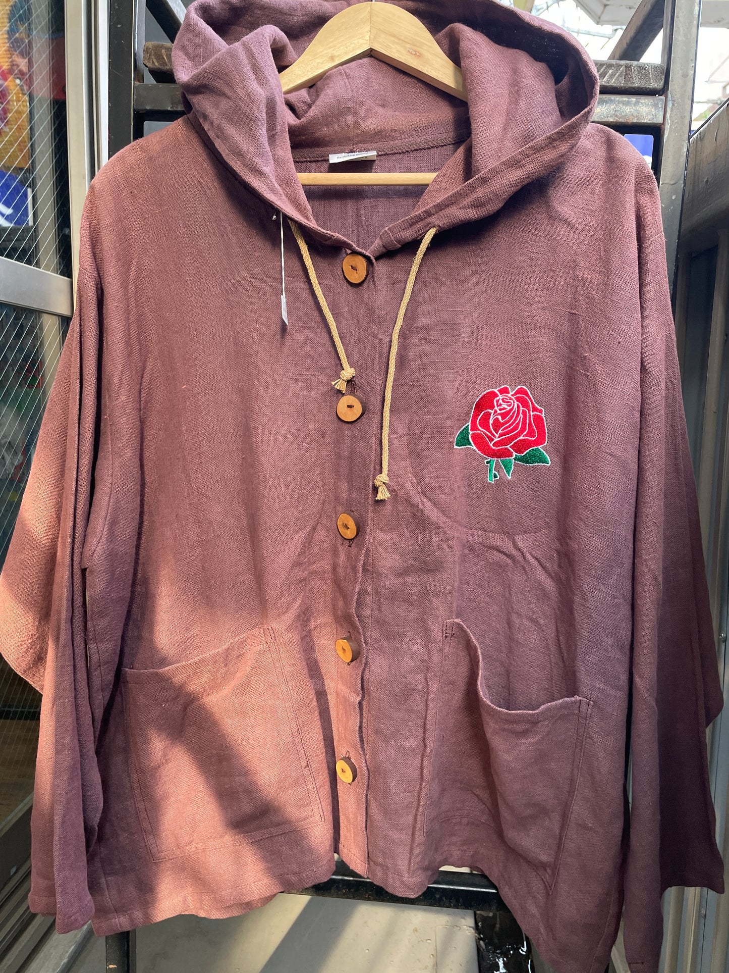 100% HEMP Embroidery Jacket