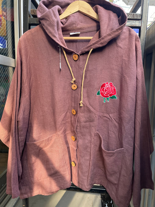 100% HEMP Embroidery Jacket