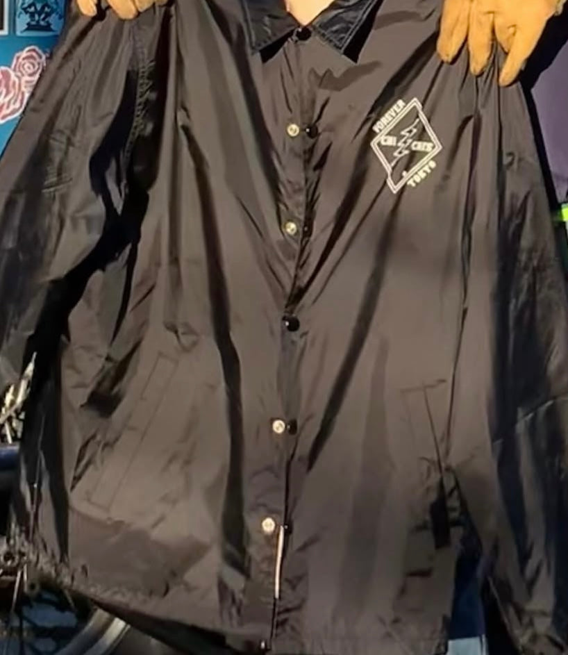 CHI-CHIS HIPPIE BIKER COACH JACKET BLACK