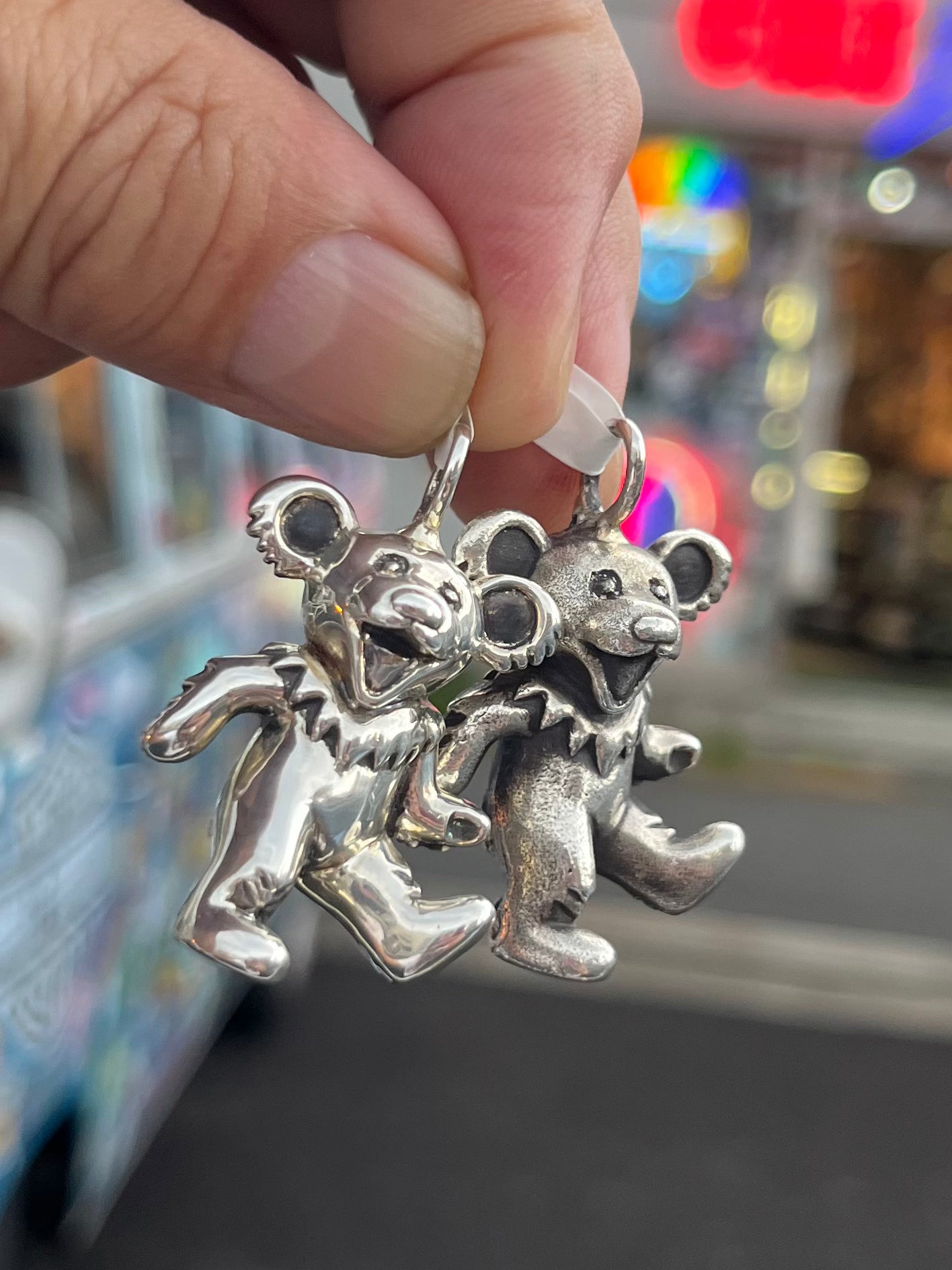 Bear Silver Top Polished