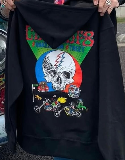 Zip Up Hoodie Black Shakedown Street
