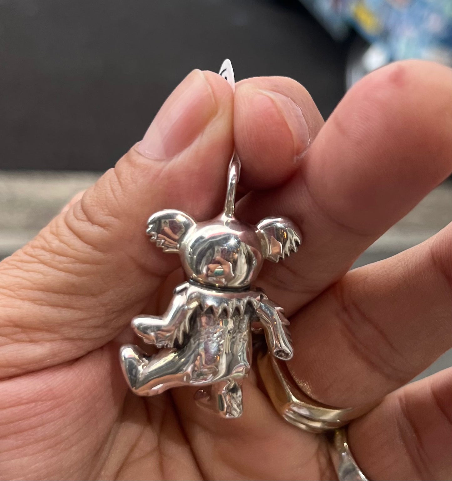 Bear Silver Top Polished
