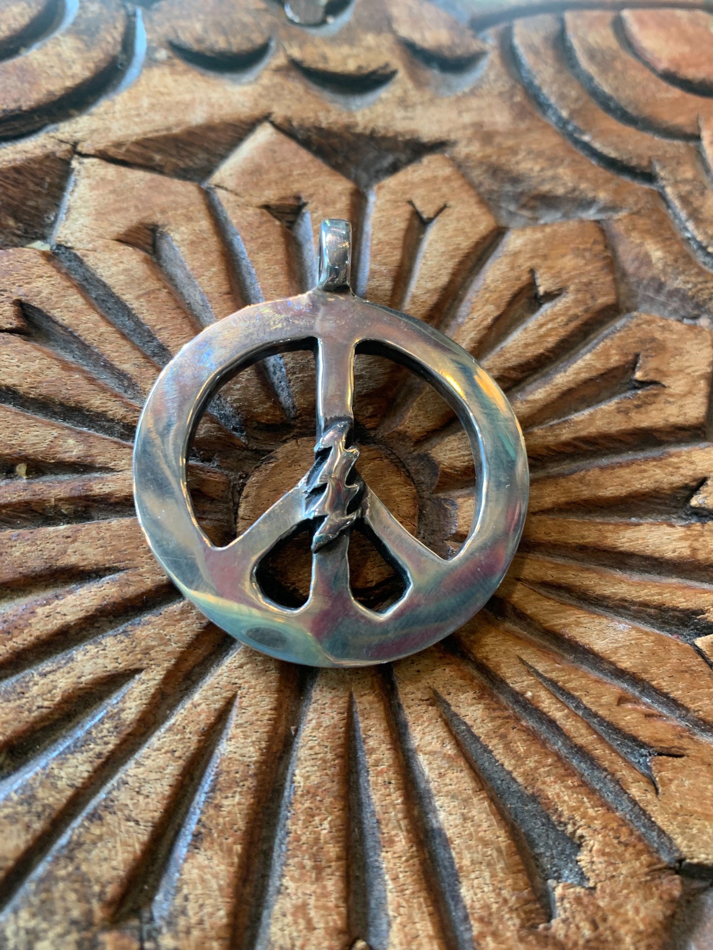 Peace Sign Silver Top(W Face)
