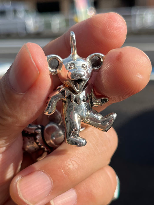 Bear Silver Top Polished
