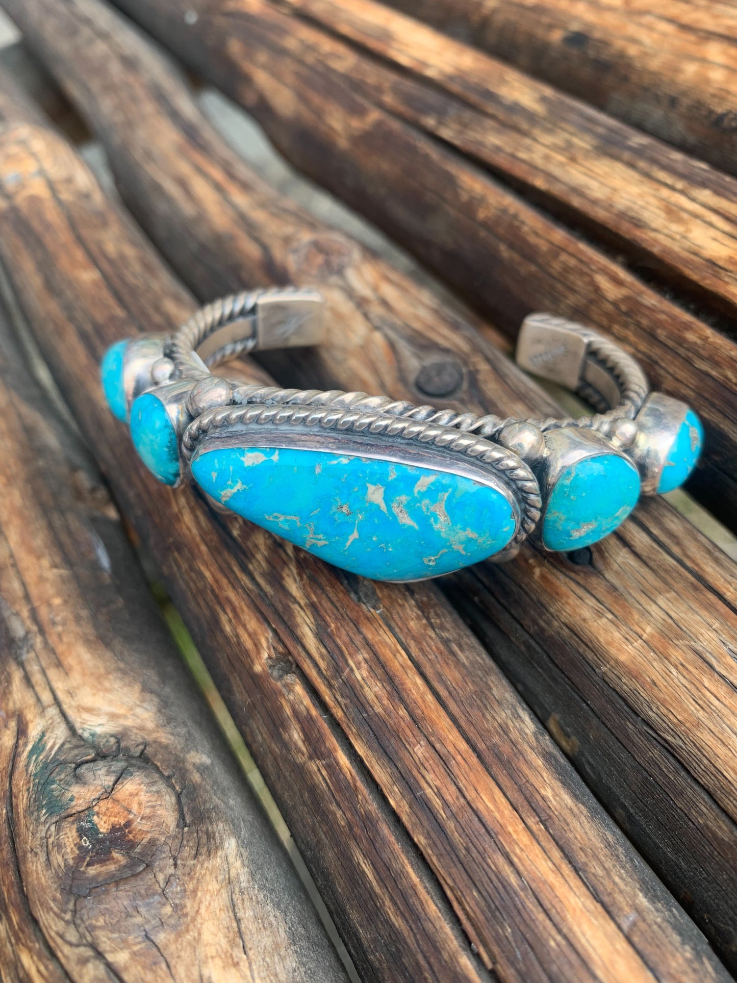 Navajo族 Hand Made Turquoise Bangle