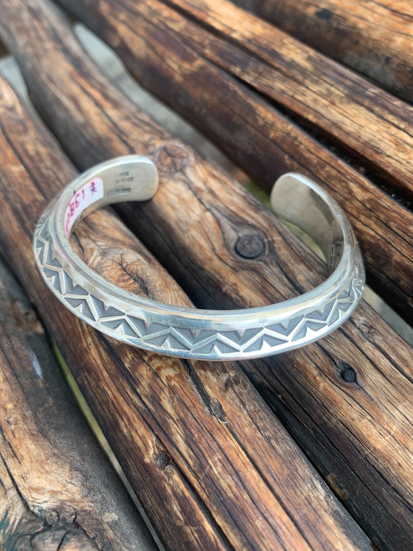 Navajo族 Hand Made Silver Bangle
