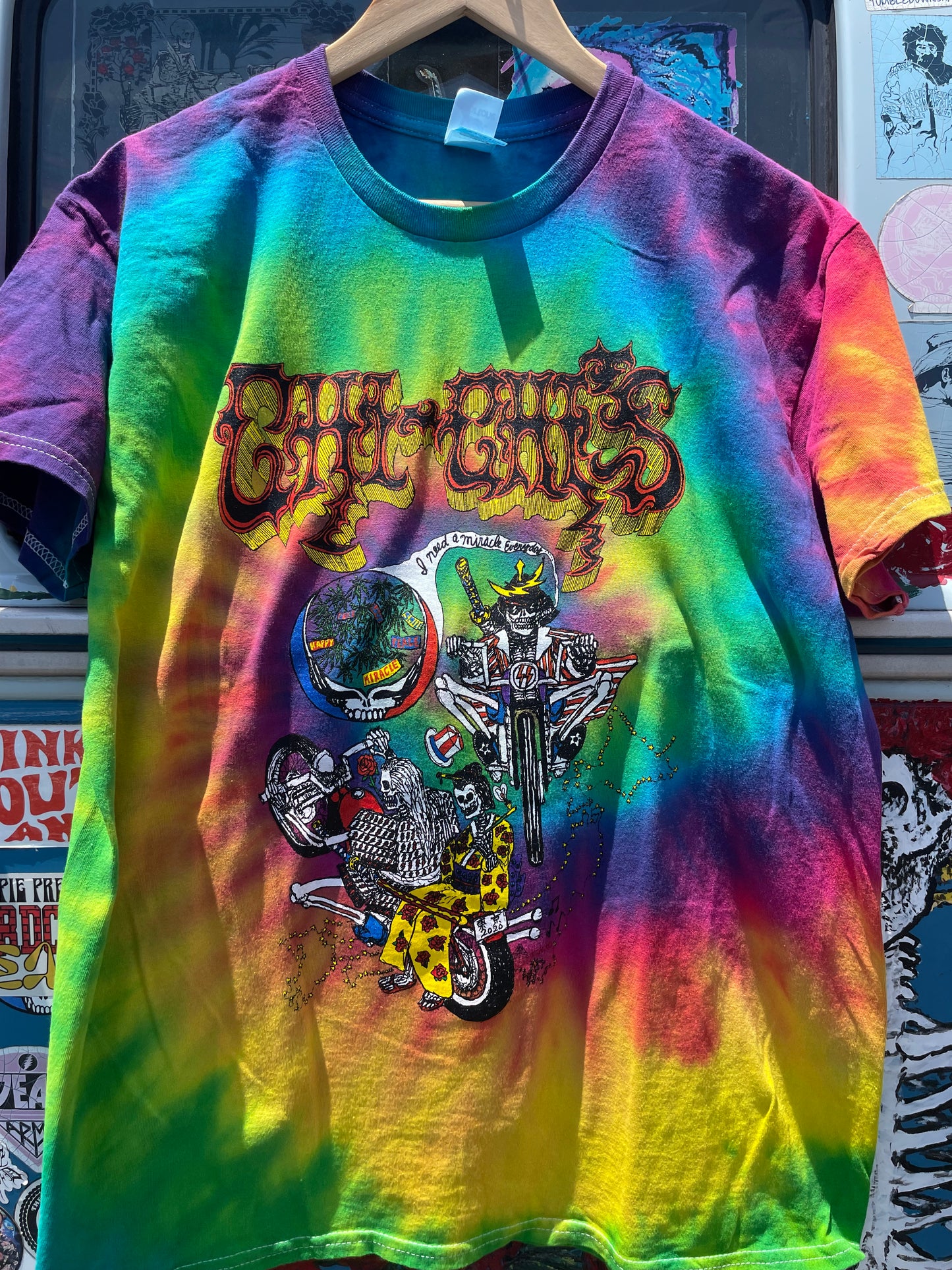 Cycle Samurai Tie Dye T-Shirt Rainbow