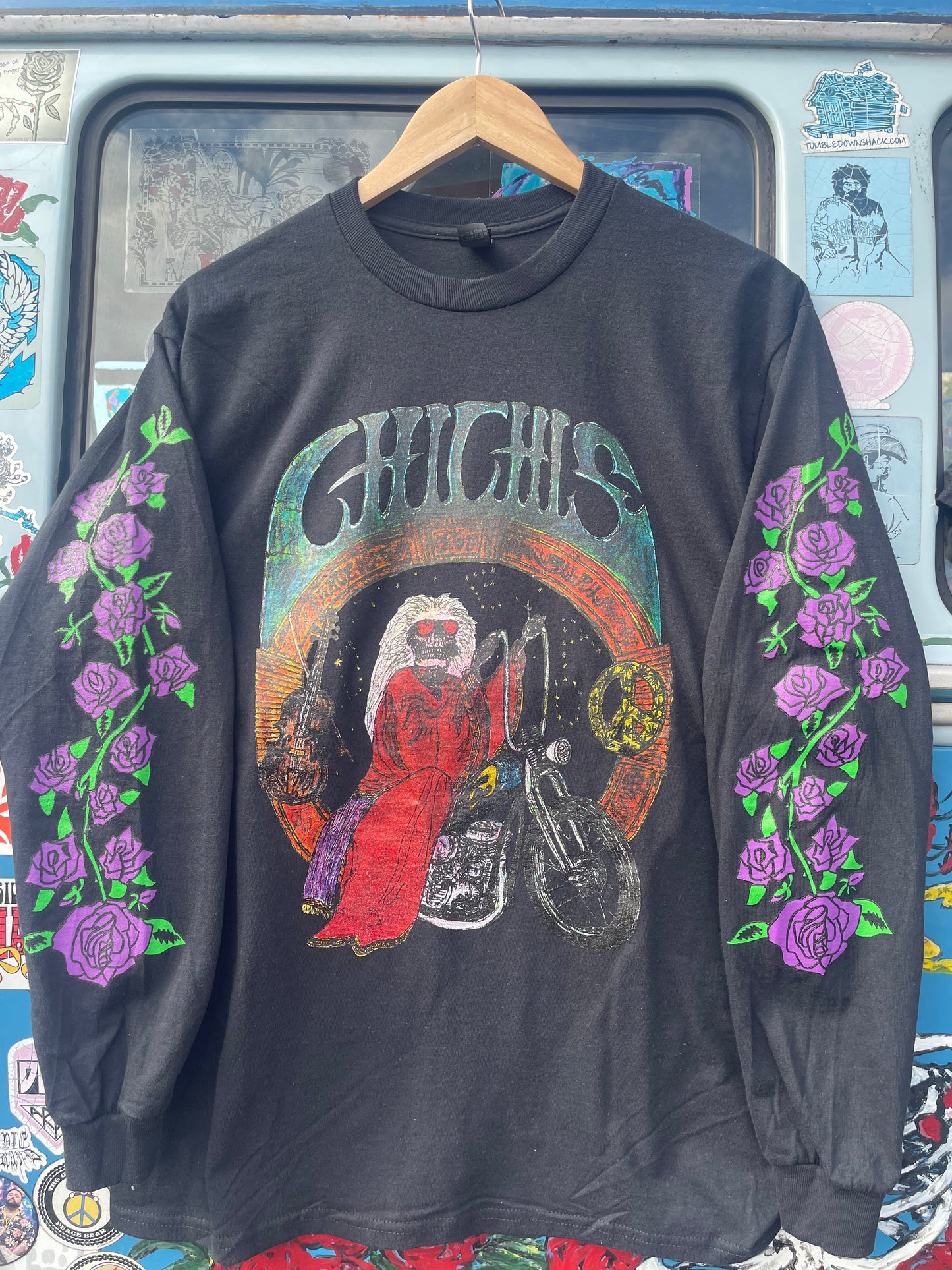 Peace Biker Black Long Sleeve