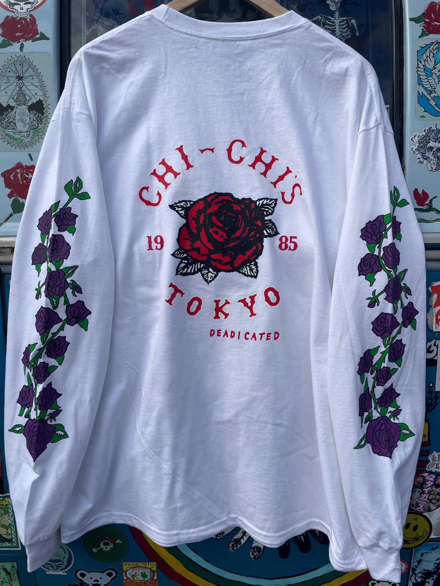Peace Biker White Long Sleeve
