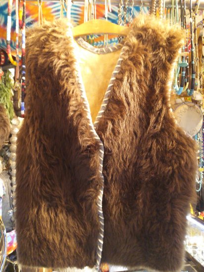 Buffalo Fur Leather Vest