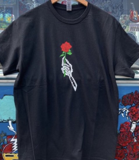 Skeleton Rose Black T-Shirt