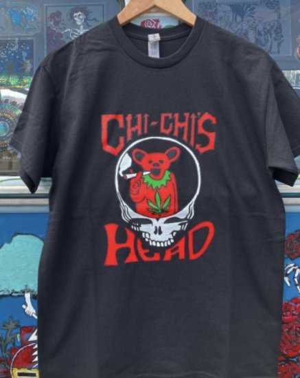 CHI-CHI'S HEAD Black T-Shirt