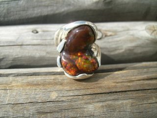 Fire Agate  Ring