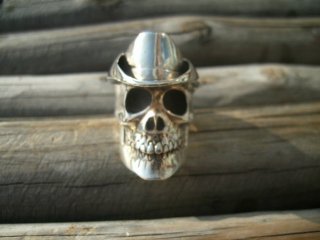 IDEA inc. Cow Boy Skull Ring (one of a kind)