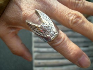 AMERICAN CUSTOM SILVER EAGLE RING