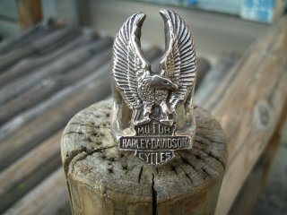 AMERICAN CUSTOM SILVER BAR & SHIELD RING